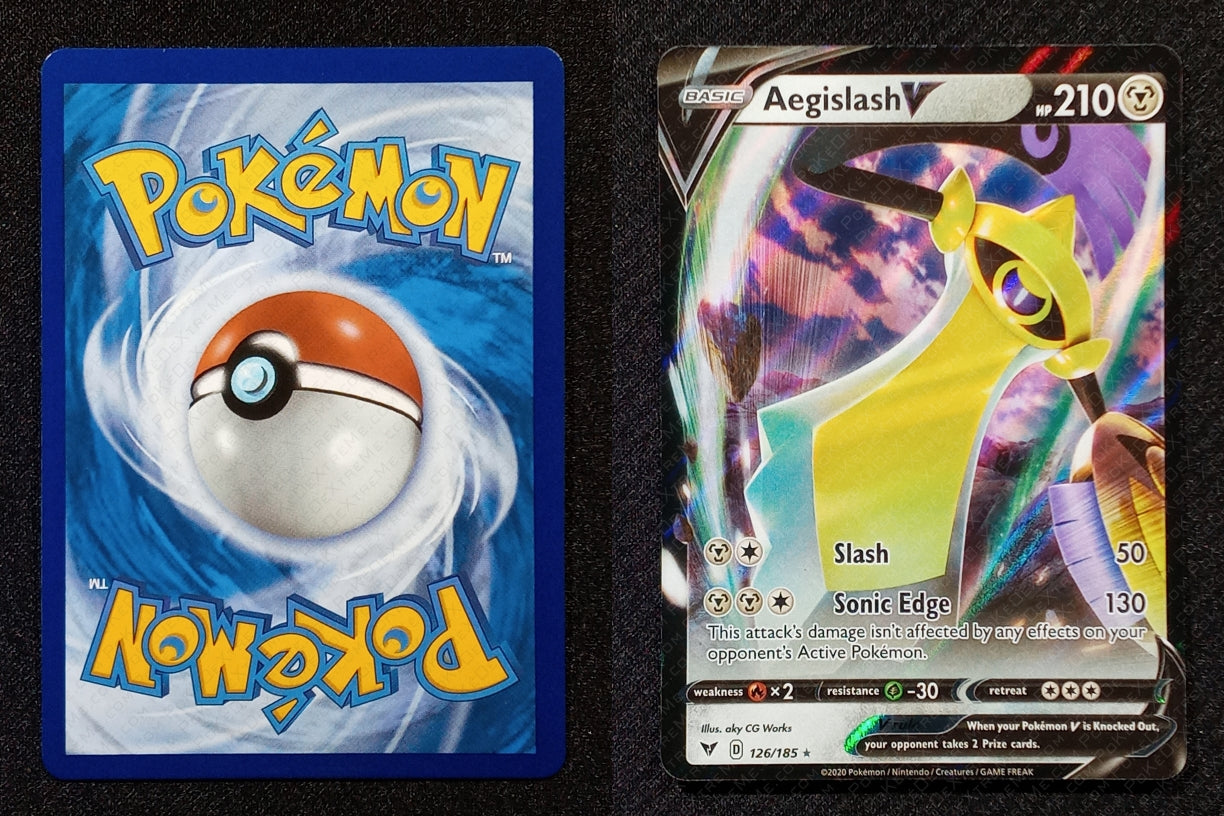 126/185 Aegislash V {Full Art Holo}