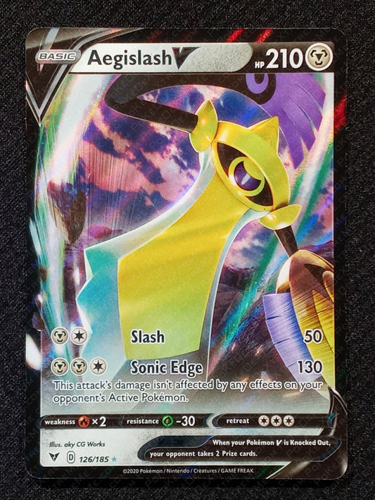 126/185 Aegislash V {Full Art Holo}