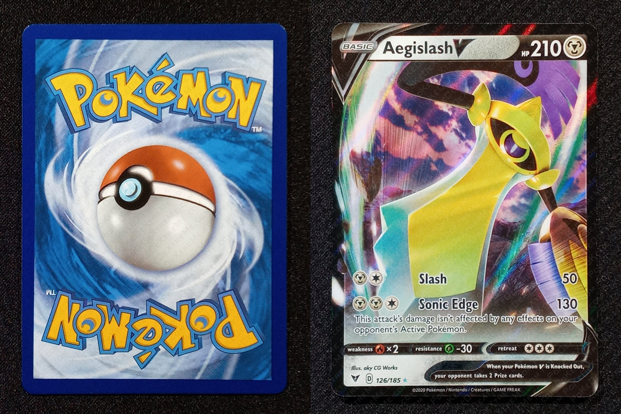 126/185 Aegislash V {Full Art Holo}