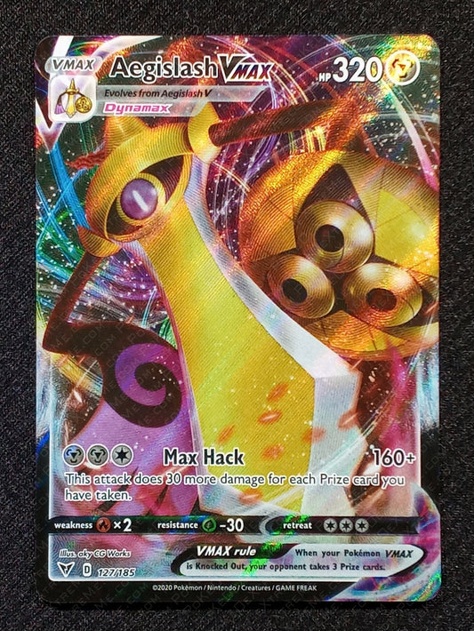 127/185 Aegislash Vmax {Full Art Holo}