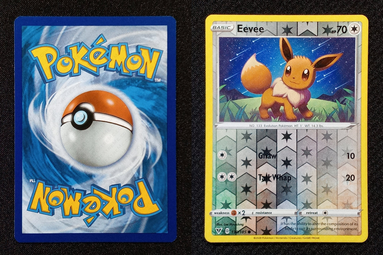 130/185 Eevee {Reverse Holo}