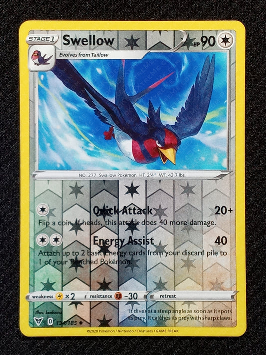 134/185 Swellow {Reverse Holo}