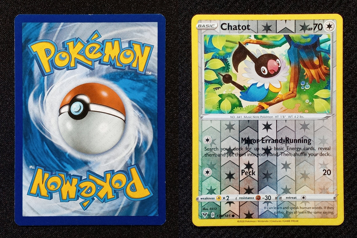 139/185 Chatot {Reverse Holo}