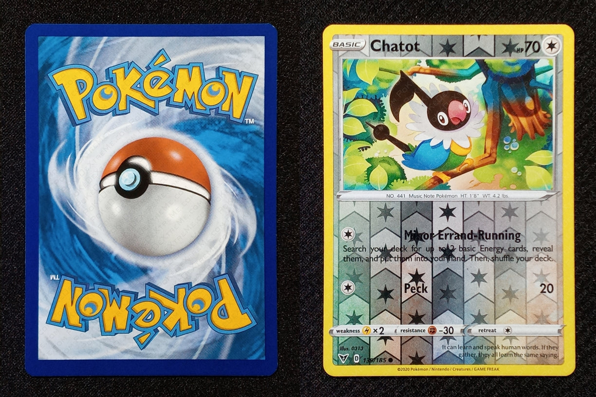 139/185 Chatot {Reverse Holo}