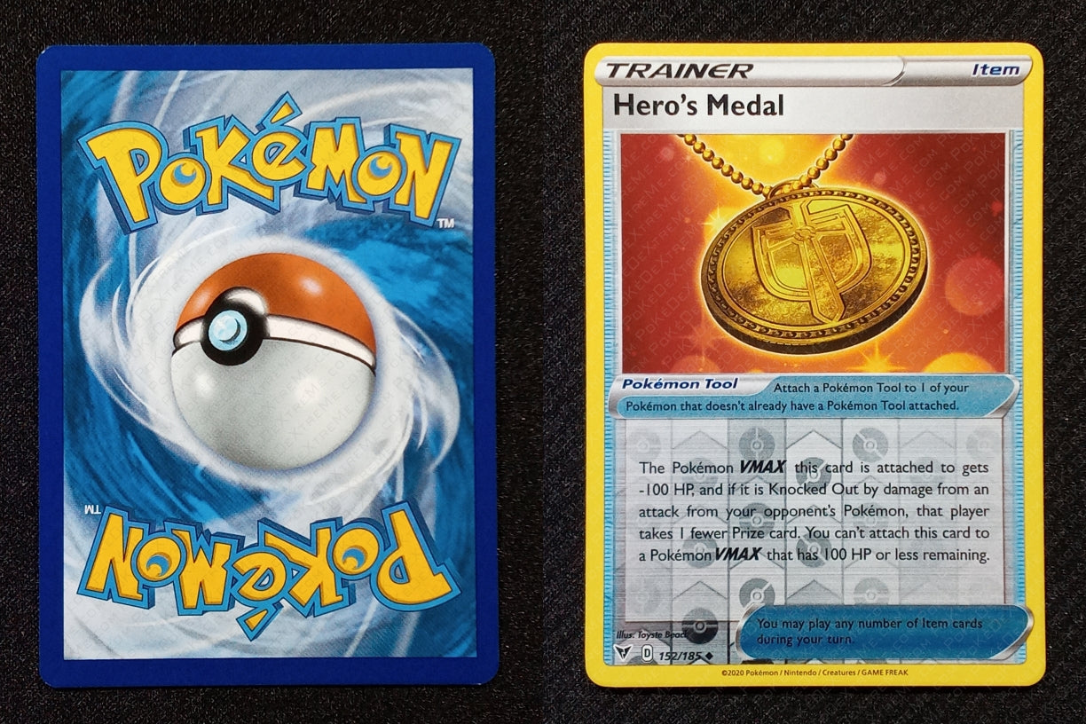 152/185 Hero's Medal {Reverse Holo}