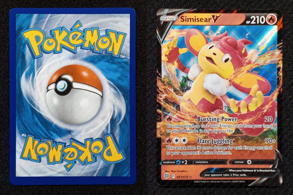 027/172 Simisear V {Full Art Holo}