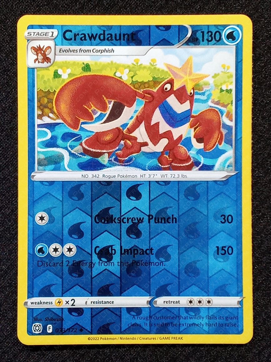 033/172 Crawdaunt {Reverse Holo}