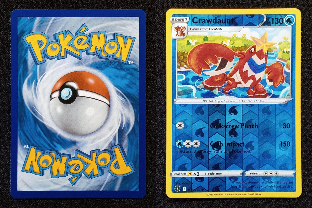 033/172 Crawdaunt {Reverse Holo}