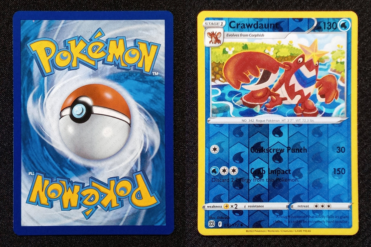 033/172 Crawdaunt {Reverse Holo}