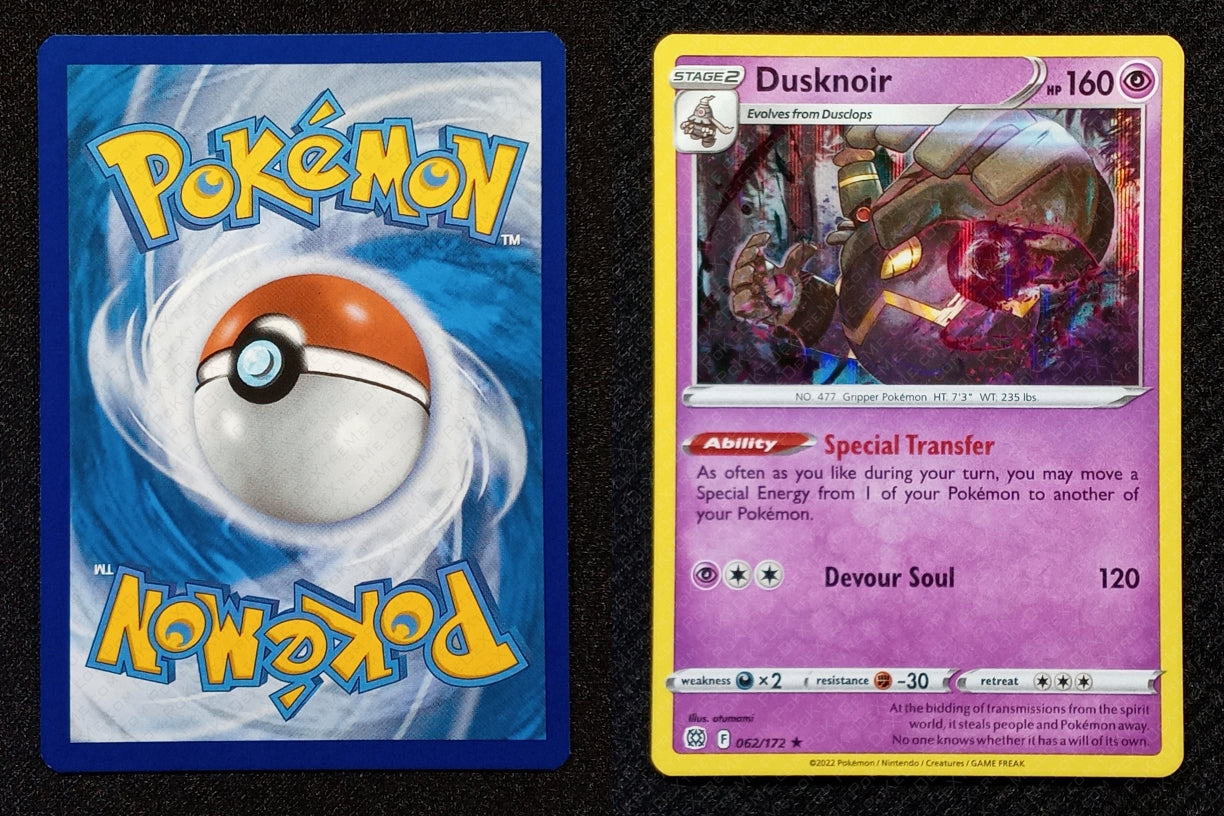 062/172 Dusknoir {Window Holo}