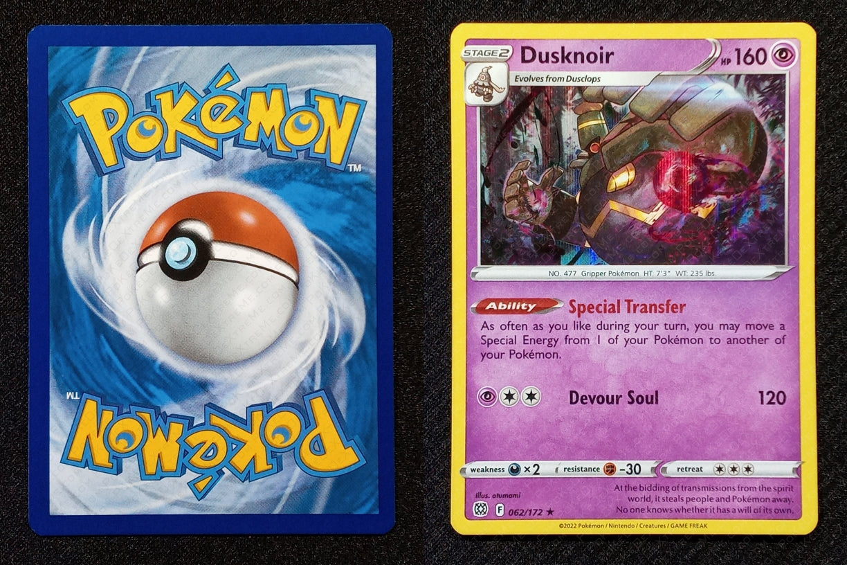 062/172 Dusknoir {Window Holo}