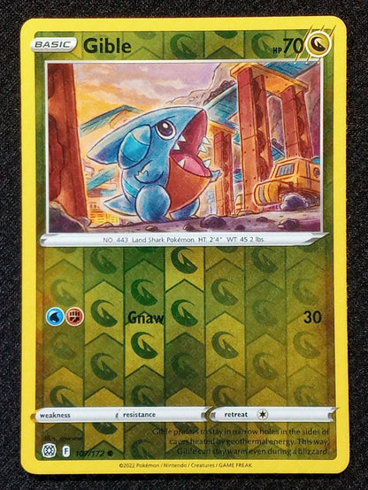107/172 Gible {Reverse Holo}