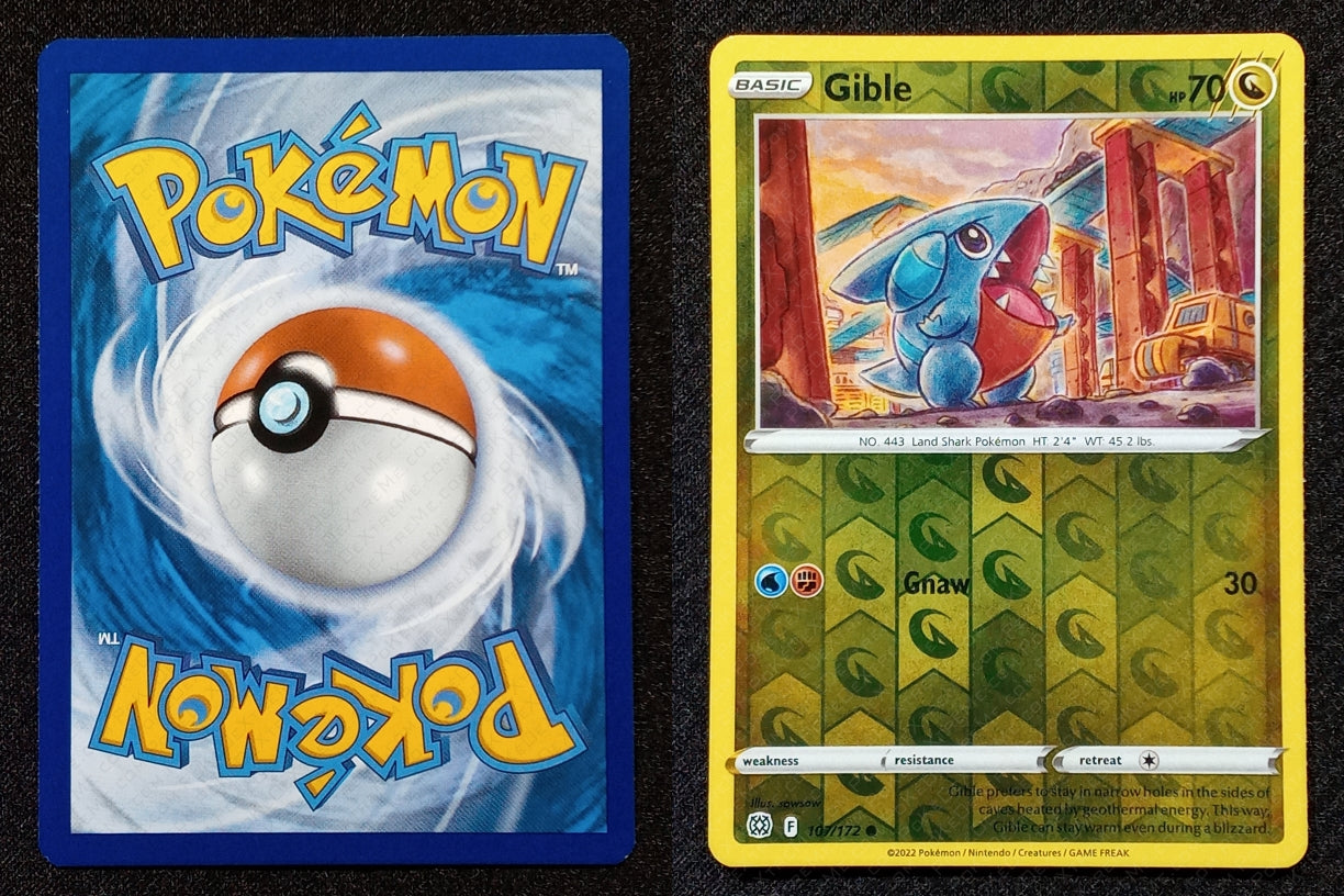 107/172 Gible {Reverse Holo}