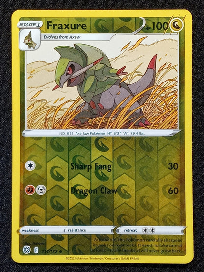 111/172 Fraxure {Reverse Holo}