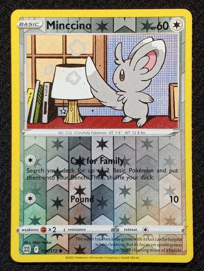 124/172 Minccino {Reverse Holo}