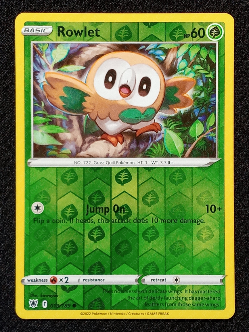 019/189 Rowlet {Reverse Holo}
