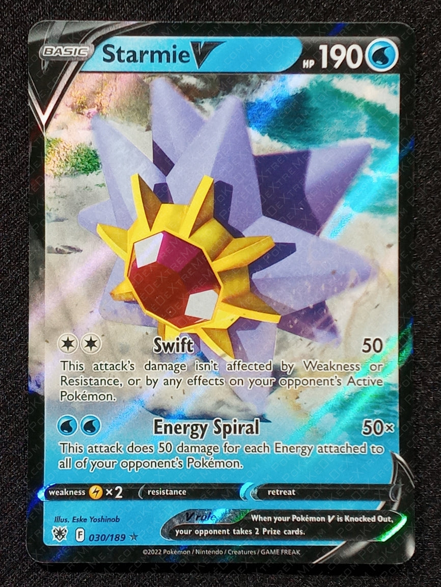 030/189 Starmie V {Full Art Holo}