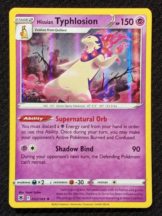 052/189 Hisuian Typhlosion {Window Holo}