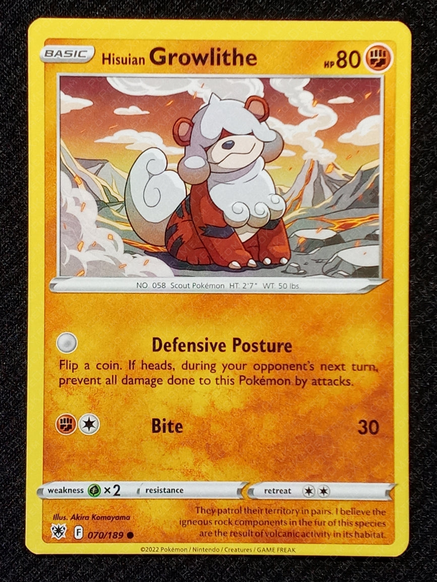 070/189 Hisuian Growlithe