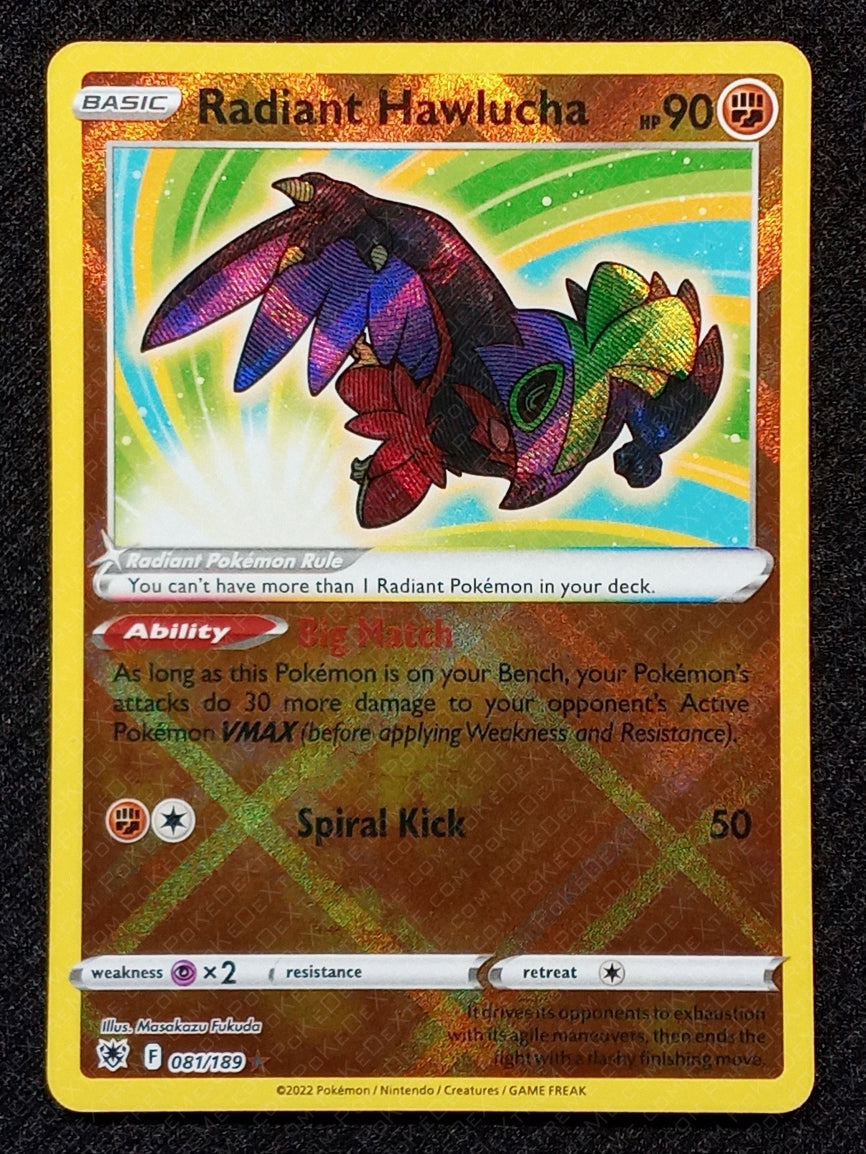 081/189 Radiant Hawlucha {Regular Radiant Holo}