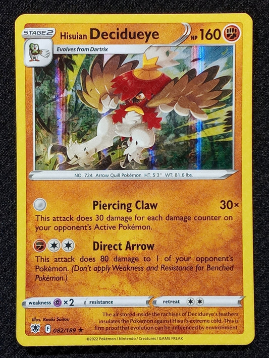082/189 Hisuian Decidueye {Window Holo}