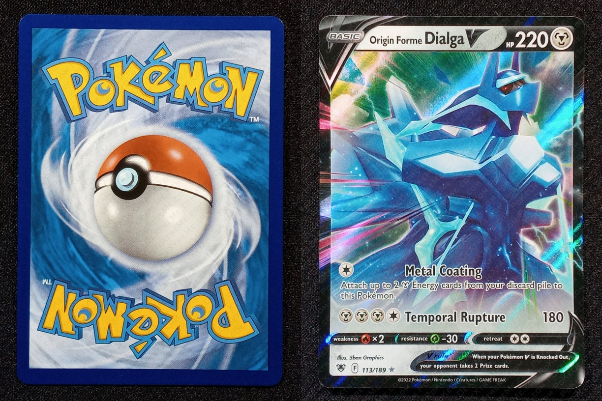 113/189 Origin Forme Dialga V {Full Art Holo}