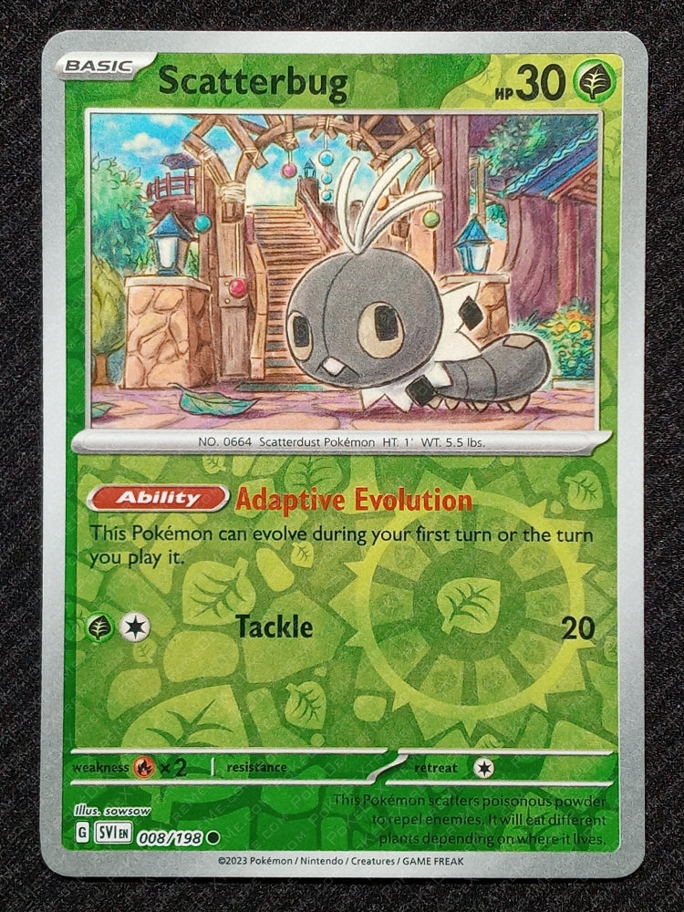 008/198 Scatterbug {Reverse Holo}