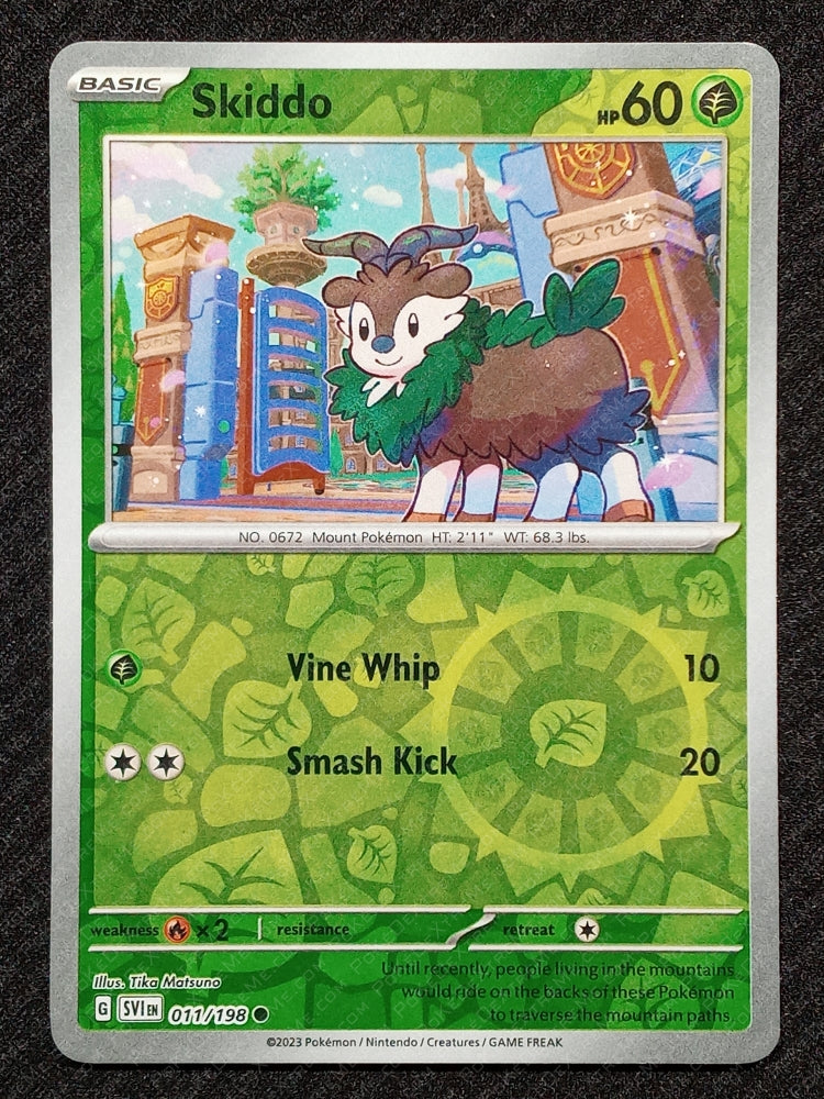 011/198 Skiddo {Reverse Holo}