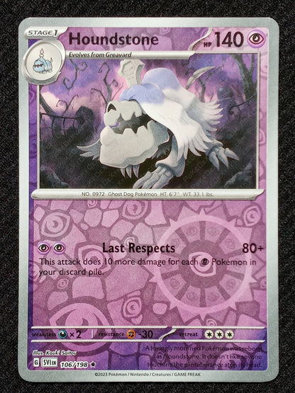 106/198 Houndstone {Reverse Holo}