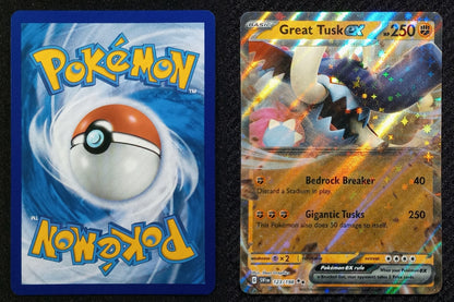 123/198 Great Tusk EX {Full Art Holo}