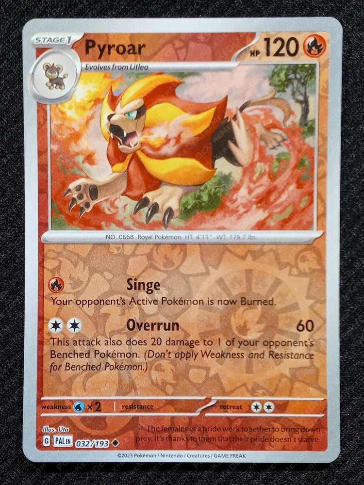 032/193 Pyroar {Reverse Holo}
