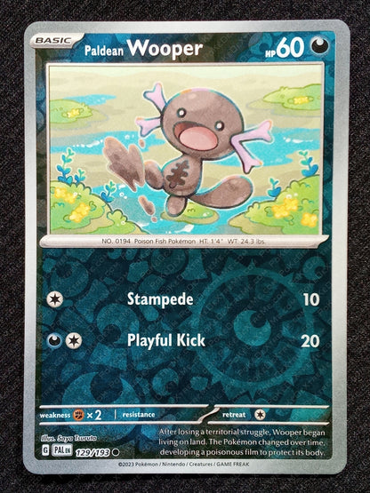129/193 Paldean Wooper {Reverse Holo}