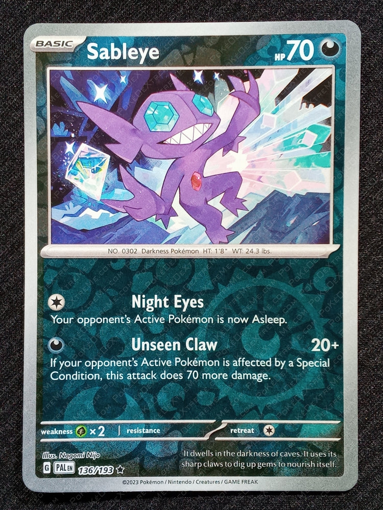136/193 Sableye {Reverse Holo}