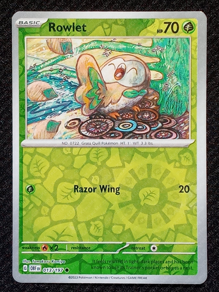 013/197 Rowlet {Reverse Holo}