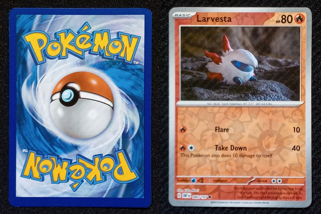 040/197 Larvesta {Reverse Holo}