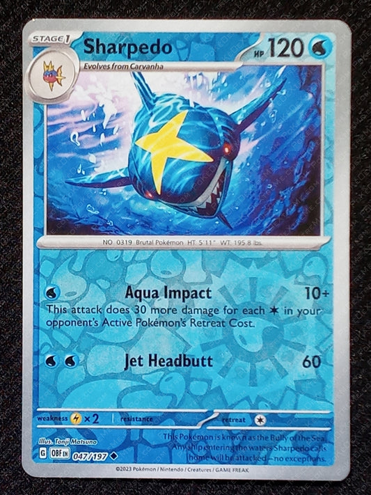 047/197 Sharpedo {Reverse Holo}
