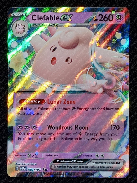 082/197 Clefable EX {Full Art Holo}