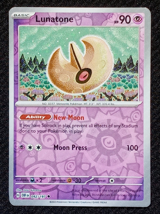 092/197 Lunatone {Reverse Holo}