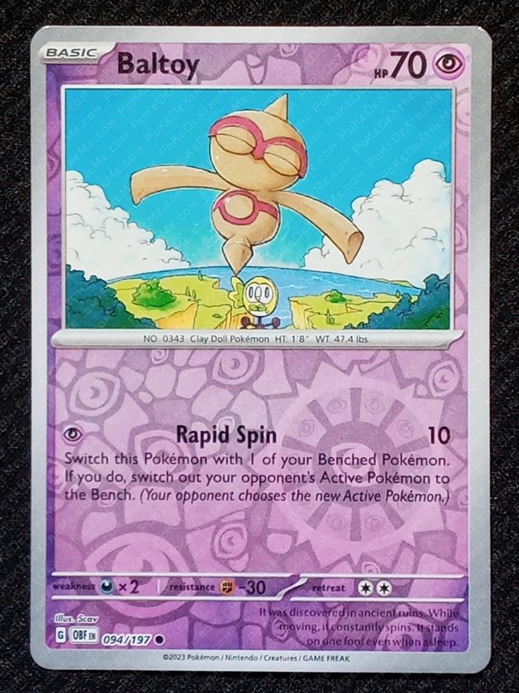 094/197 Baltoy {Reverse Holo}