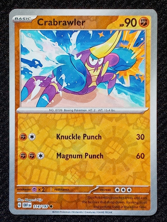 114/197 Crabrawler {Reverse Holo}