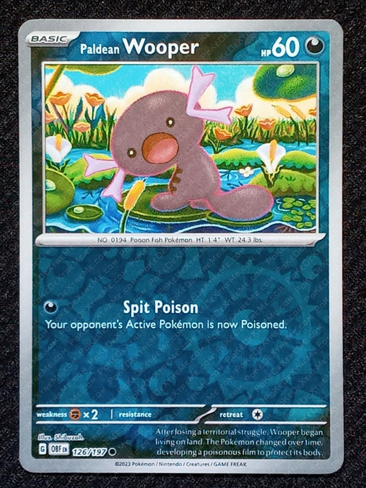 126/197 Paldean Wooper {Reverse Holo}