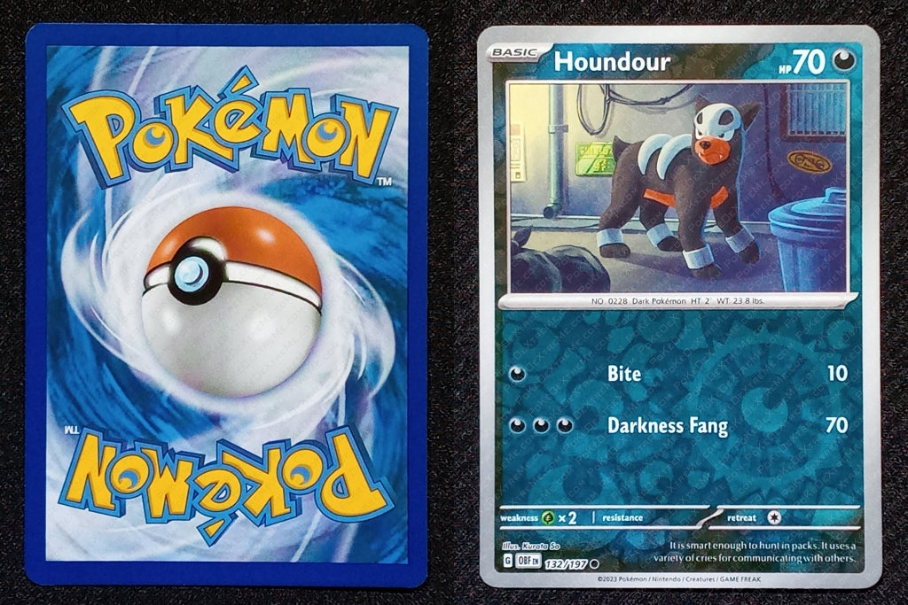 132/197 Houndour {Reverse Holo}