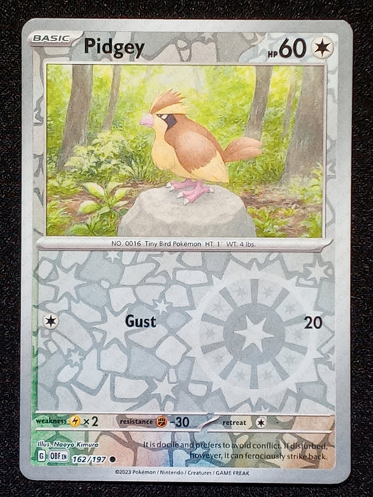 162/197 Pidgey {Reverse Holo}