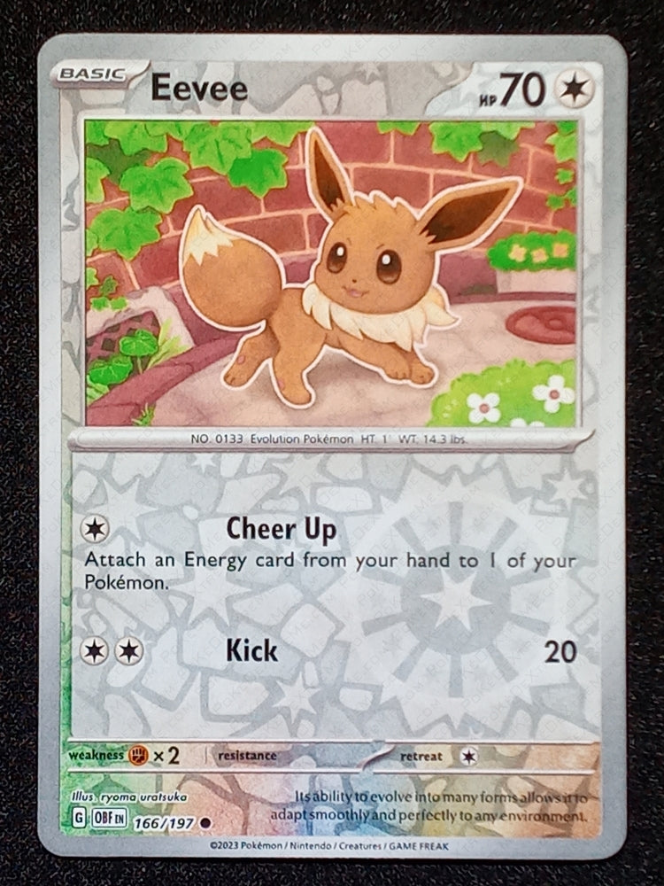 166/197 Eevee {Reverse Holo}