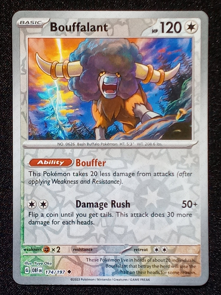 174/197 Bouffalant {Reverse Holo}