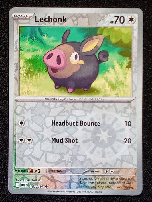 182/197 Lechonk {Reverse Holo}