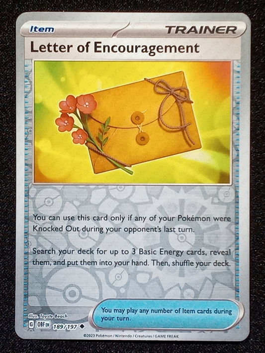 189/197 Letter of Encouragement {Reverse Holo}