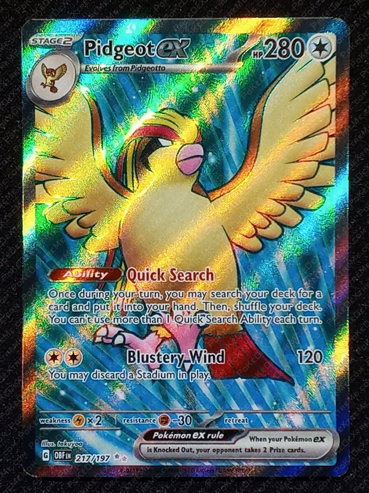 217/197 Pidgeot EX {Full Art Holo}