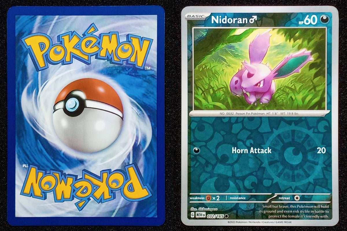 032/165 Nidoran♂ {Reverse Holo}