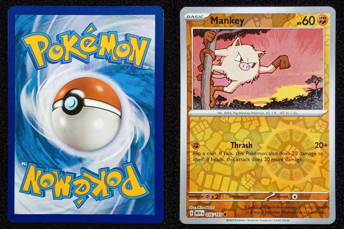 056/165 Mankey {Reverse Holo}